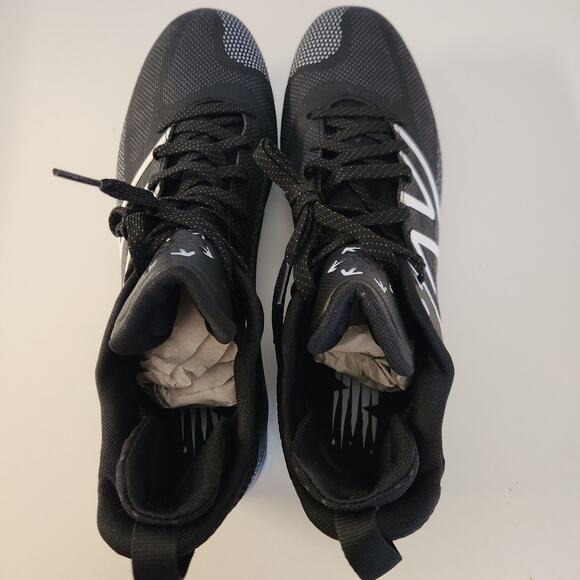 New Balance Men's FreezeLX V4 Lacrosse Shoe, Black/White/Polar Blue, 13 - Picture 6 of 8